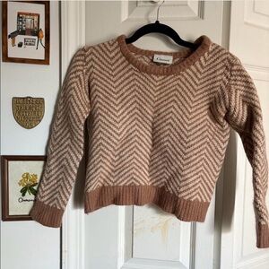 Wool chevron Ganni sweater